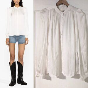 Zadig&Voltaire | Tchin Satin Blouse In Judo White